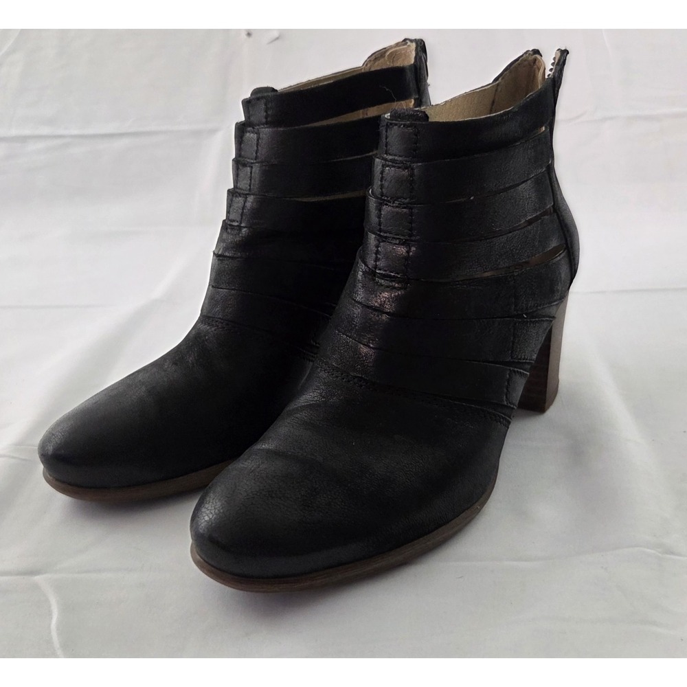 Josef Seibel Ankle Boots Womens 36 US 5.5-6 Black Leather Office Siren Indie
